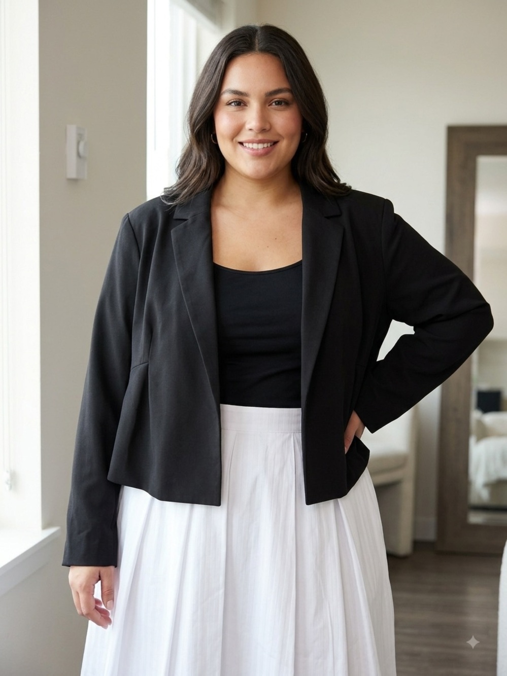 Ava & Viv Black Cropped Blazer
